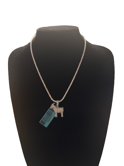 Sterling Sliver Moissanite Goat Chain