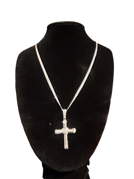 Moissanite Sterling 925 cross Chain