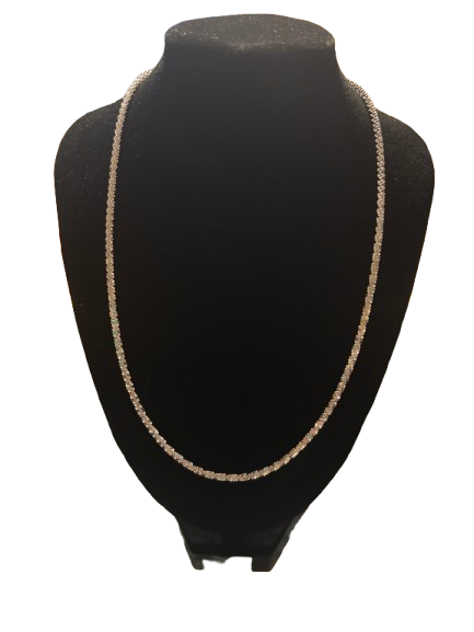 Sterling Sliver Moissanite Goat Chain